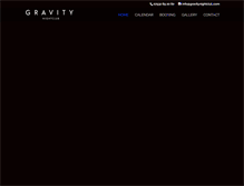 Tablet Screenshot of gravitynightclub.com